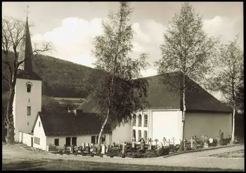 Grafschaft Hochsauerland-Schmallenberg Partie an der St. Georgskirche 1960