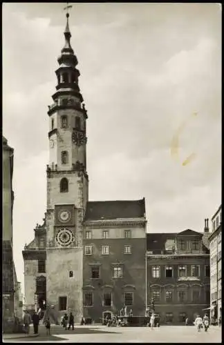 Görlitz Zgorzelec Straßen Partie am Rathaus zur DDR-Zeit 1964/1958