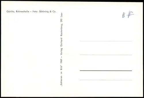 Postcard Görlitz Zgorzelec Partie an der Ruhmeshalle 1969