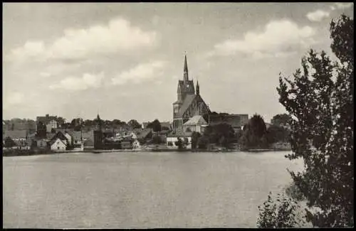 Ansichtskarte Bad Freienwalde Freienwalde Gesamtbild mit Kirche 1964