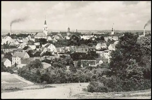 Freiburg in Schlesien Świebodzice Panorama-Ansicht Freiburg Stadtbild 1959
