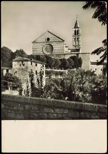 Cartolina Assisi Basilica Basilique de S. Claire 1954