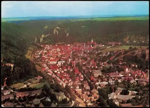 Blaubeuren Luftbild Luftaufnahme Ortsansicht vom Flugzeug aus 1980