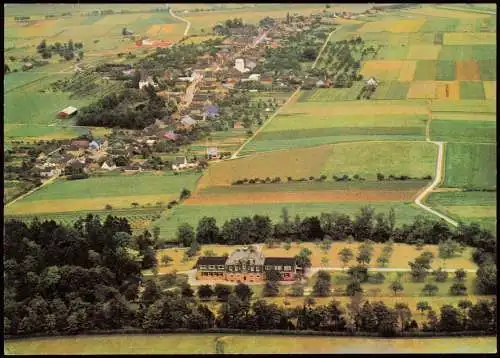 Bürvenich Zülpich Kreiskinderheim  ü. Düren vom Flugzeug aus, Luftaufnahme 1965