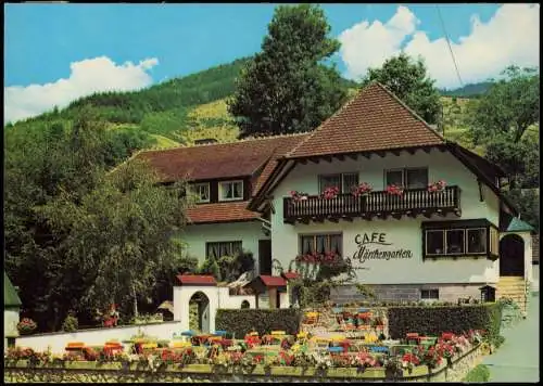 Ansichtskarte Simonswäldertal Cafe und Pension Märchengarten 1962