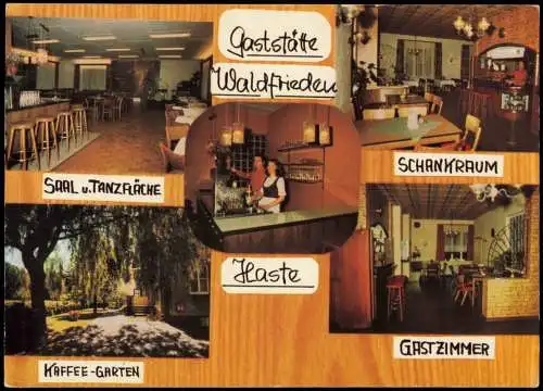 Haste-Bad Nenndorf Mehrbild Gaststätte Tanzlokal Waldfrieden 1972
