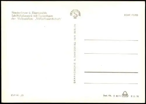 Ansichtskarte Niederfinow Schiffshebewerk mit Schleppschiff Edelweiß 1970