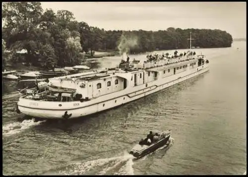 Ansichtskarte Berlin Weiße Flotte Touristenkabinenschiff MS „Spree" 1966