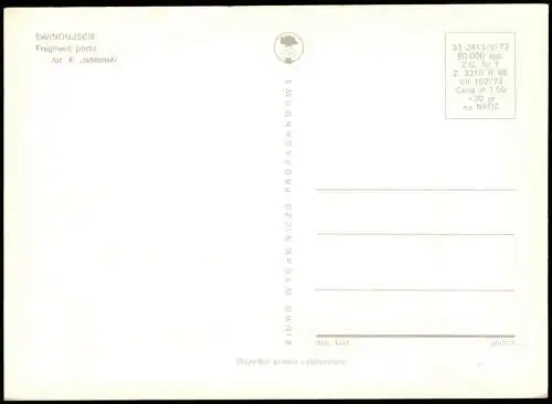 Postcard Swinemünde Świnoujście Fragment portu - Hafen 1973