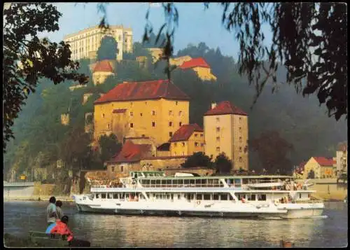 Ansichtskarte Passau MFGS Rákóczi Donauschiff Ungarn 1976  Bordstempel