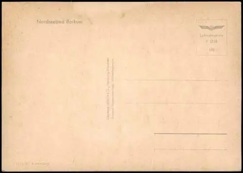 Ansichtskarte Borkum Luftbild aus großer Höhe 1972