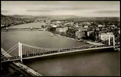 Postcard Budapest Erzebet-hid 1965