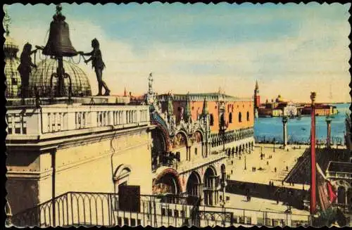Cartolina Venedig Venezia Piazzetta S. Marco 1960