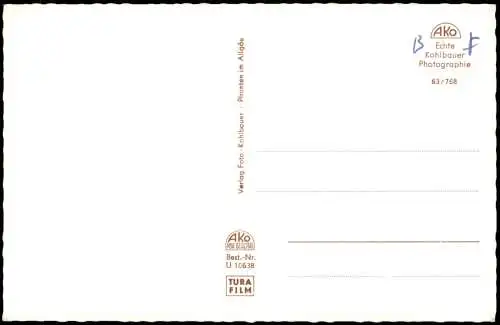 Ansichtskarte Marktheidenfeld Kirchen Innenansicht 1963
