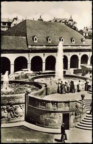 Ansichtskarte Bad Nauheim Partie am Sprudelhof 1962