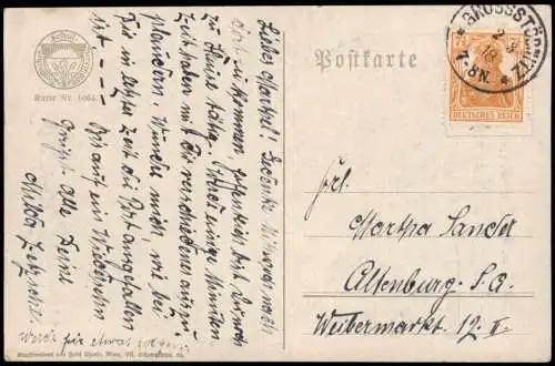 Ansichtskarte  Ännchen von Tharau Deutscher Schulverein Künstlerkarte 1918