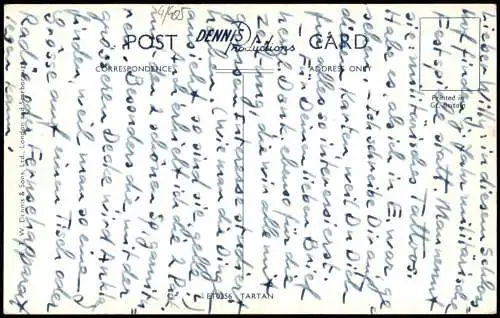 Postcard Edinburg Dùn Èideann Edinburgh Castle 1961 Passepartout