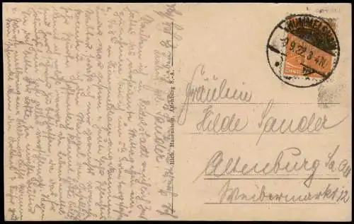 Ansichtskarte Kahla (Thüringen) Partie an der Leuchtenburg 1922