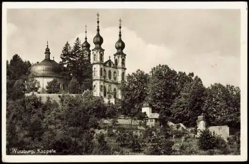 Ansichtskarte Würzburg Käppele - Wallfahrtskirche Mariä Heimsuchung 1956