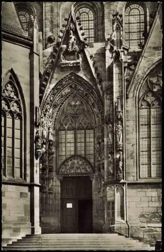 Ansichtskarte Worms Dom St. Peter Südportal 1960