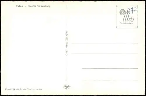 Ansichtskarte Fulda Kloster Frauenberg Innenansicht 1960