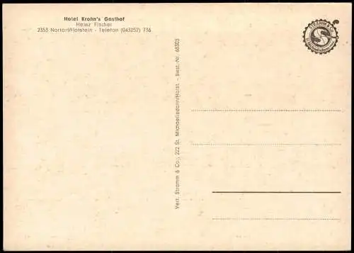 Nortorf Hotel Krohn's Gasthof und Drogerie Möbel Geschäft 1965