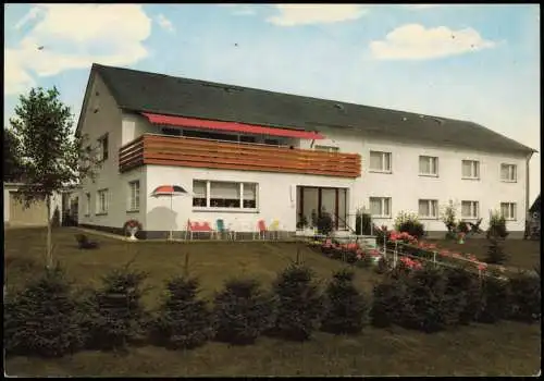 Ansichtskarte Hirschberg Sauerland-Warstein Ortsansicht mit HAUS ROSE 1965