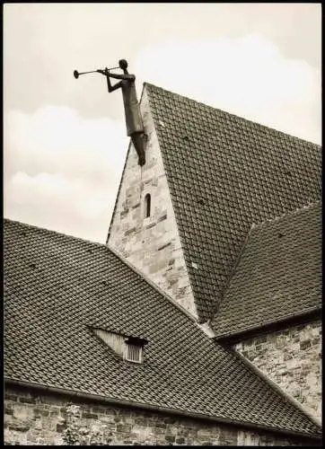 Ansichtskarte Braunschweig Der Posaunenengel a. d. Magnikirche 1960