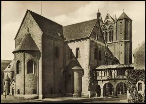 Ansichtskarte Braunschweig Dom Seitenansicht 1961