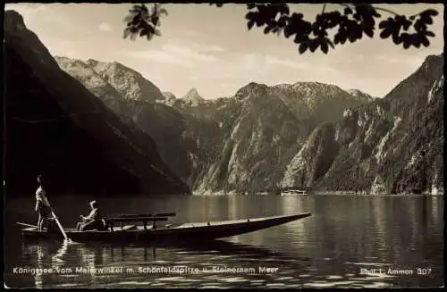 Schönau am Königssee Malerwinkel m. Schönfeldspitze u Steinernem Meer 1955