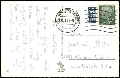 Schönau am Königssee Malerwinkel m. Schönfeldspitze u Steinernem Meer 1955