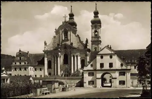 Ansichtskarte Zwiefalten Ortsansicht mit Kirche 1960