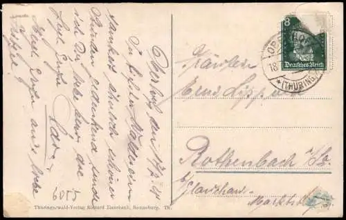 Ansichtskarte Oberhof (Thüringen) Thüringer Wald Schloßhotel. 1928