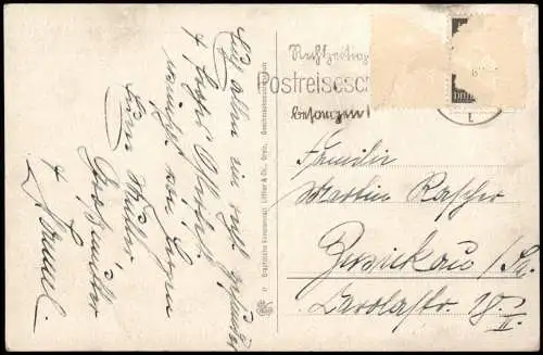 Ansichtskarte Greiz Oberes Schloß und Bismarck-Denkmal 1928
