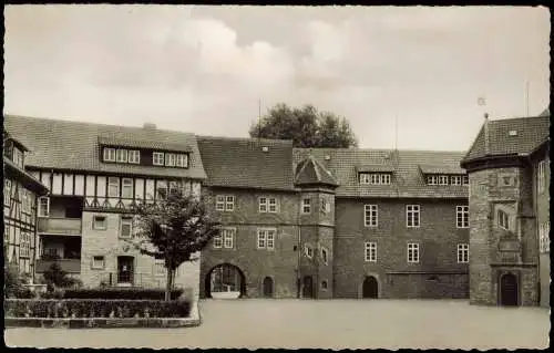 Ansichtskarte Bad Gandersheim Harz - Blick in den Abteihof 1962