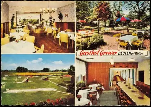 Ansichtskarte Dorsten 4 Bild Deuten Gasthof Grewer bei Wulfen 1964