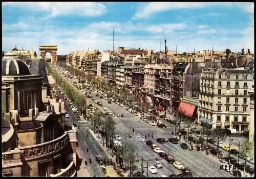 CPA Paris Avenue des Champs-Elysées 1965