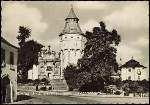 Ansichtskarte Rastatt Einsiedelner Kapelle Pagodenburg 1965