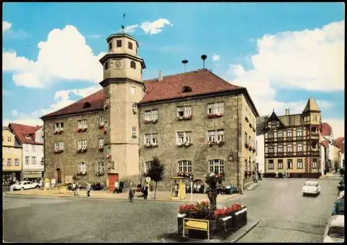 Ansichtskarte Witzenhausen Stadtpartie am Rathaus 1972