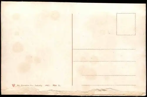 Ansichtskarte Rüdesheim (Rhein) Mäuseturm und Ruine Ehrenfels 1907