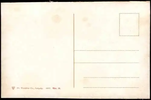 Ansichtskarte Kaub mit Pfalz und Ruine Gutenfels 1907