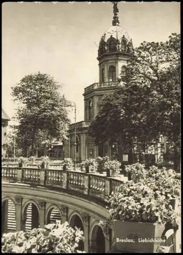 Postcard Breslau Wrocław Liebichshöhe 1968