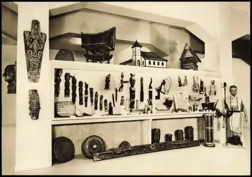 Ansichtskarte Barmen-Wuppertal Völkerkundliches Museum - Saal Sumatra 1966