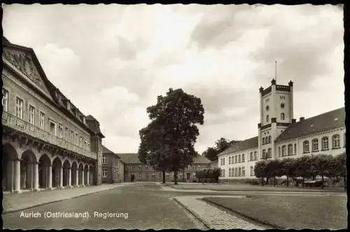 Ansichtskarte Aurich-Leer (Ostfriesland) Partie an der Regierung 1968