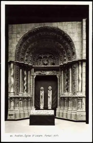 CPA Avallon Eglise St Lazare Portail (XIIe) 1956