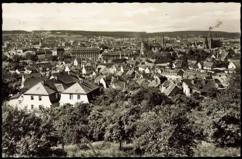 Ansichtskarte Ansbach Blick vom Drechselsgarten 1967