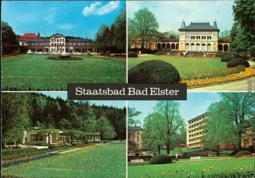 Bad Elster Badehaus, Kurhaus, HO-Badekaffee, Kliniksanatorium 1975