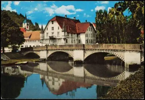 Ansichtskarte Sulz am Neckar Stadtpartie mit Brücke 1978
