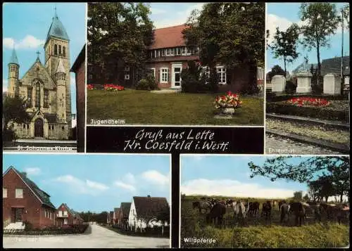 Lette-Coesfeld Johannes Kirche Jugendheim Gasthaus Birkenhof 1972