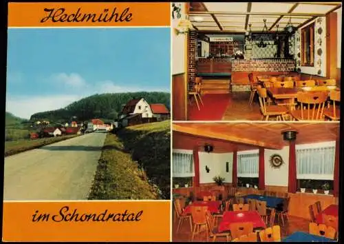 Ansichtskarte Gemünden a. Main Gasthaus u. Pension Heckmühle 1981